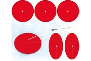 Blueweenly 6 Pcs Ice Fishing Hole Covers 12 Inch Foam Ice Fishing Tip Ups Insulator Accessories Hole Insulator Tip Ups Cover Lid for Winter Fisher Houses Equipment