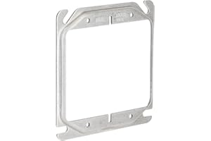 Hubbell Raco 777 8-0 4 in. Square Cover 2-Device 1/4 in. Raised, Steel