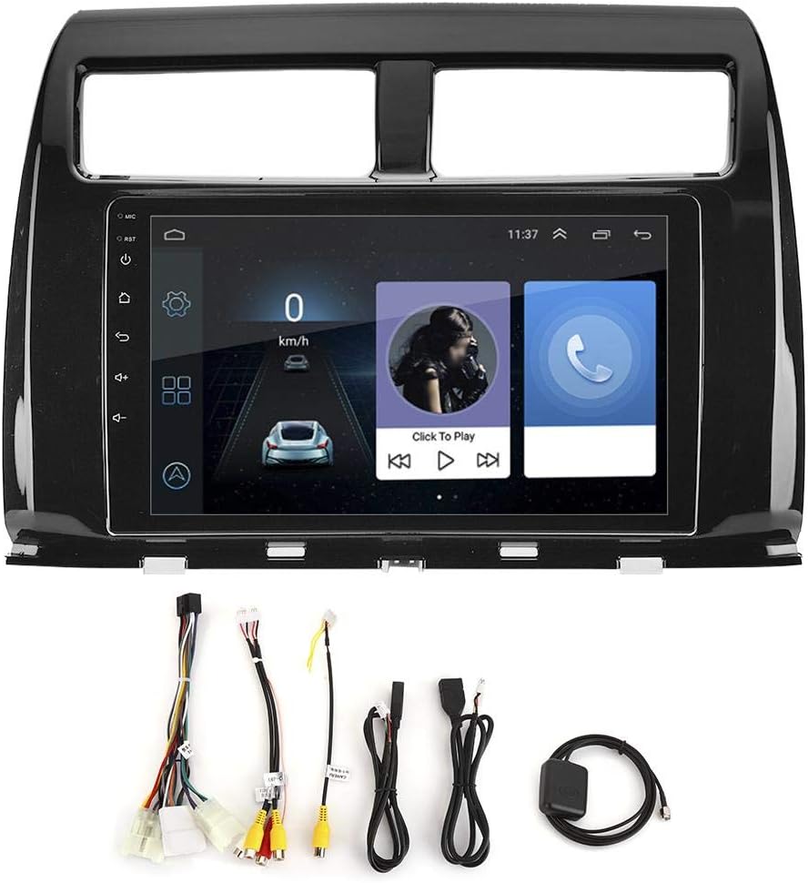 Car GPS Navigation,Car Radio Player,9in 1080P Car GPS Navigation FM Radio 1G+16G Bluetooth WiFi MP5 Player Fits for Myvi Icon 2015-2017