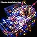 LED String Lights ITERY Multi Color Starry Lights 33ft 100 LED Decorative Christmas Lights Battery Powered Silver Cooper Wire Lights for Patio Gate Christmas Tree or Bedroom Living Room Party Wedding