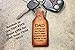 KEYCHAIN--Durable Brown Leather--engraved DAD quote--gift boxed