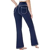 Chasehot Flare Leggings for Women, Stretchy High Waisted Bootcut Workout Yoga Pants Tummy Control Butt Lift Bell Bottom Jeans