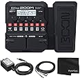 Zoom G1X Four Guitar Effects Processor with Built-In Expression Pedal + Zoom AD-16 9V AC adapter + Guitar Instrument Cable w Right Angle Plug + Photo4Less Cleaning Cloth - Deluxe Bundle