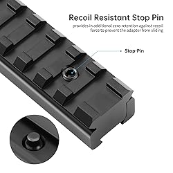 Dovetail to Picatinny Rail Adapter, 11mm Dovetail