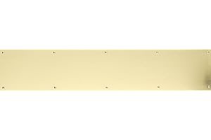 BRASS Accents A09-P0834-PVD 8" x 34" Lifetime Polished Brass Kick Plate Screw Mount