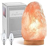 d'aplomb 100% Authentic Natural Himalayan Salt Lamp;Large Hand Carved Natural Chunk Pink Crystal Rock Salt from Himalayan Mou