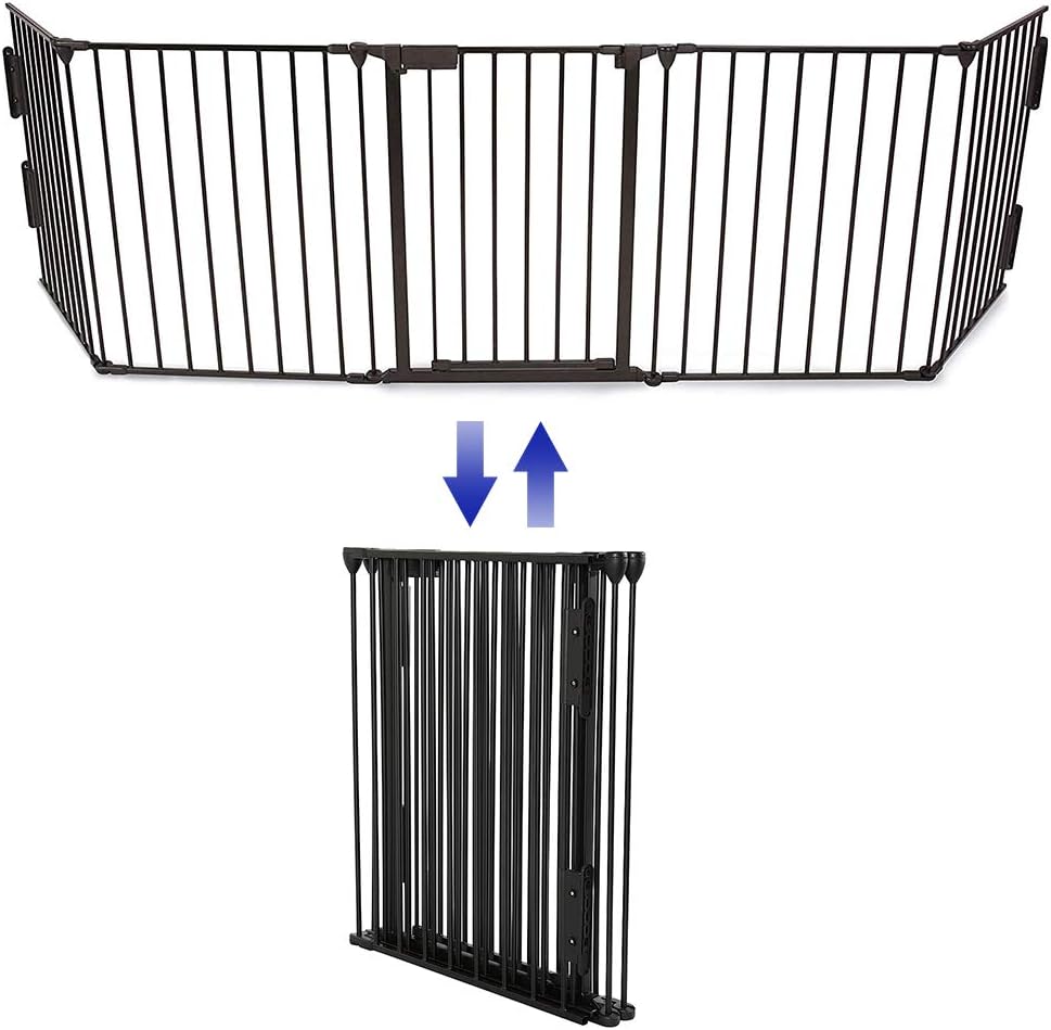 Barriere De Securite Enfant Grille Protection Cheminee Feux Bebe Pliable 5 Pieces Configurer Bebe Puericulture Barrieres D Escaliers Et De Portes