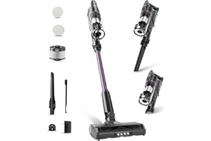 CANDY Cordless Vacuum Cleaner, Stick Vacuum Cordless Rechargeable,45Mins Powerful Suction Vacuum Cleaners for Home,Anti-Tangle,One-Click Dust Disposal,Lightweight for Hardwood Floor Carpet Pet Hair