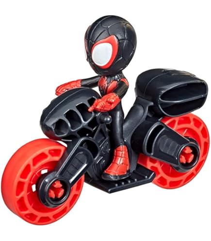 Amazon.com: Marvel, Spider-Man with Moto Spidey, Red and Blue
