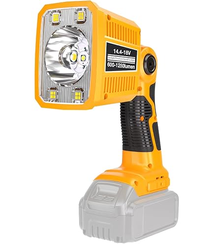Linterna Batería Dewalt 20v Linterna LED Inalámbrica Para Batería DeWalt 20V - Con Soporte Y Puerto USB Para Cargar Linterna Dewalt 20V