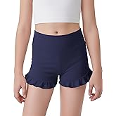 JOCMIC Girls Dance Athletic Shorts High Waisted Gymnastics Cartwheel Yoga Ruffle Shorts