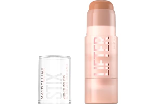 Maybelline New York Lifterstix Multi-Use Face Stick, Cover, Contour & Highlight, Non-comedogenic, Smooth Creamy Glide, Blends