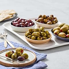 Olive Snack Tray (V) for 4