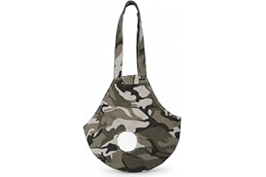 Chicken Carrier Sling, Portable Chicken Purse with Adjustable Strap & Leg Holes, Camouflage Bag for Safe Travel, Hiking, and 