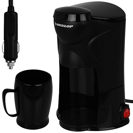 Dunlop – Cafetera eléctrica – Café – Mondex to go – Auto 12 V – 24 ...