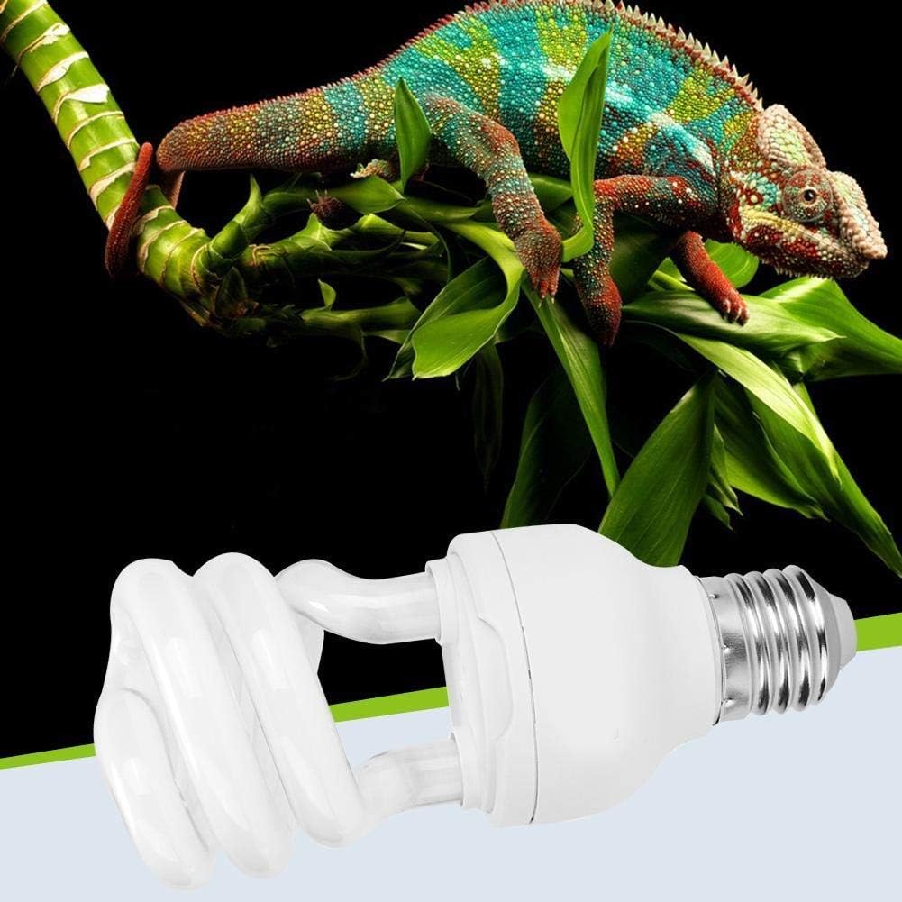 UVB Lamp Turtle,Unibell 13W 220-250V UVB Pet Reptile UV Heating Sunlight Light Amphibian Lizard Tortoise Lamp(10.0)Compact Fluorescent Vivarium Lighting Calcium Supplement Light Bulb for Reptiles - Image 3
