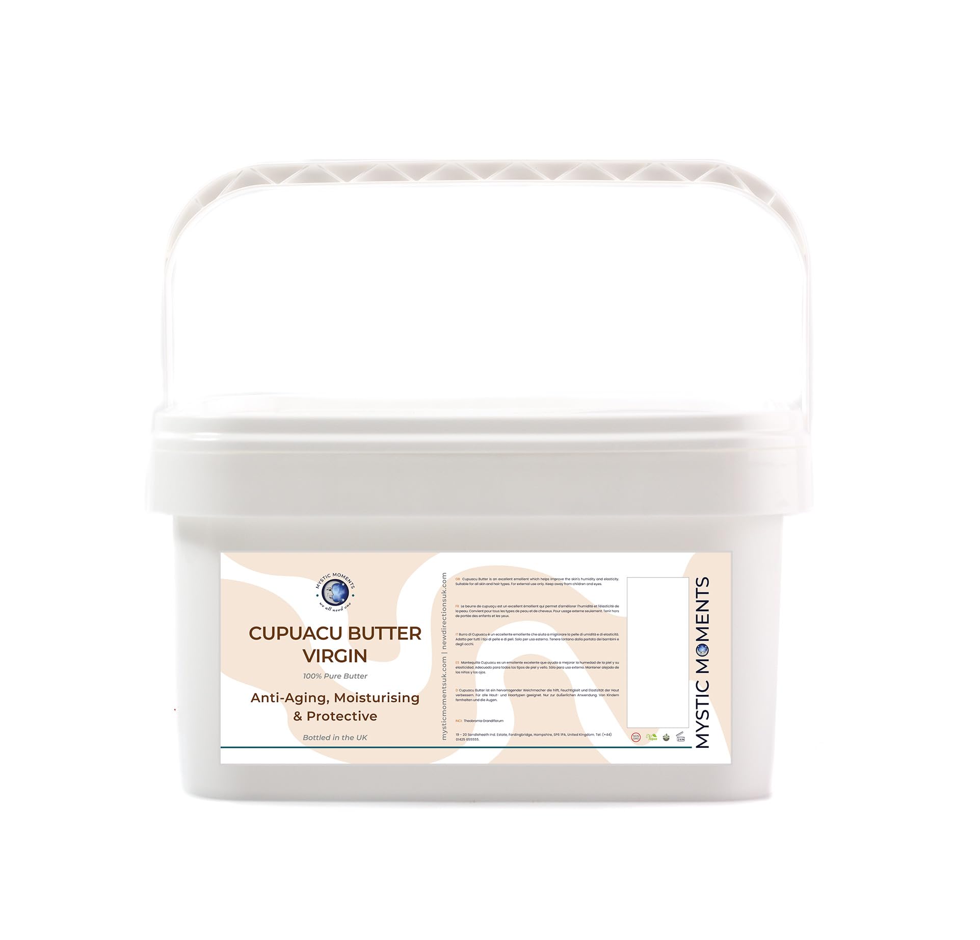 Mystic Moments | Cupuacu Virgin Butter 5Kg - Pure & Natural Cosmetic Butters Vegan GMO Free — image 1