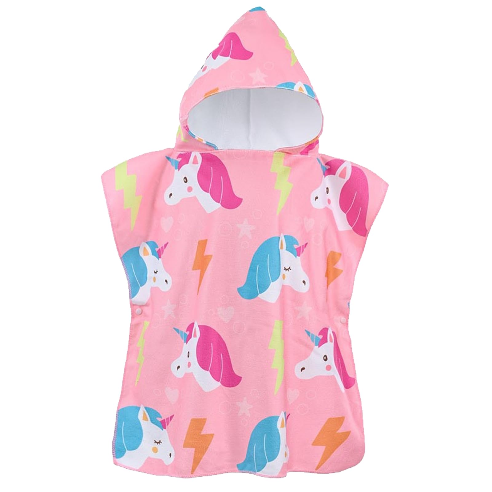 DKDDSSS Hooded Poncho Towels for Kids, Children Beach Towel, Swimming Bath Towels for Children, Beach Changing Robe Bath Towel Poncho, for Boys Girls (60x60cm)