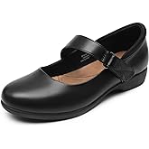 DREAM PAIRS Womens Ballet Mary Jane Flats, Comfortable Business Office Dress Shoes for Women Dressy and Work with Ankle Strap