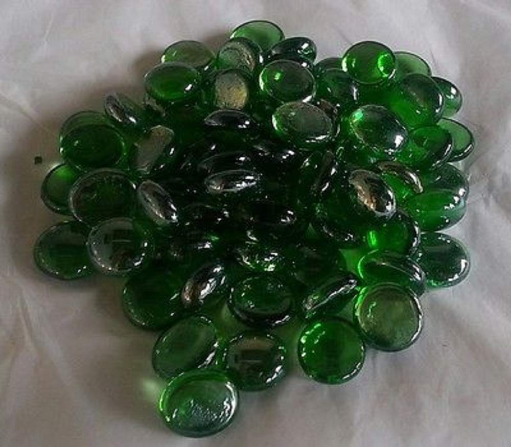 1kg (app 230) Green Glass Pebbles Home & Garden,Weddings,Aquariums