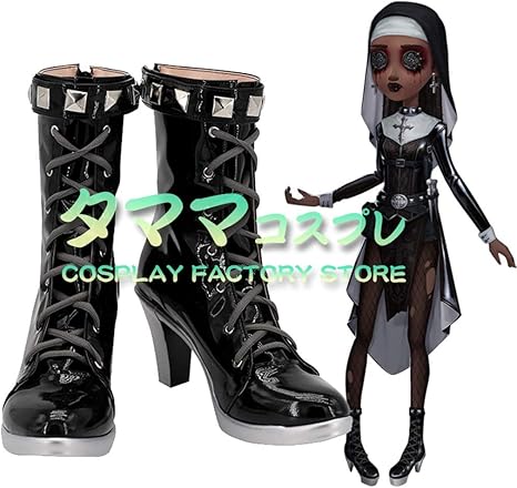 Amazon 呪術師 沈黙者 アイデンティティv アイデンティティ5 第五人格 Identityv パトリシア ドーヴァル サバイバー コスプレ靴 コスプレブーツ Cosplay オーダーサイズ スタイル 製作可能 タママ 23 5cm コスプレ 仮装 通販