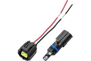 Vkinman 56028364AA Air Intake Temperature Sensor and Harness Connector Plug Pigtail, Replacement for Dakota Durango Commander 2000-2010, Replacement for Jeep Grand Cherokee Liberty 1999-2010