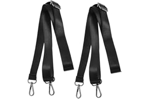 Lurrose 2pcs Adjustable Horse Blanket Leg Straps Replacement with Double Swivel Snap Hooks Stretchy Elastic