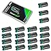 20 Batteries Pack of EdisonBright EBR65 type 16340 rechargeable CR123A RCR123A 3.7v protected li-ion batteries