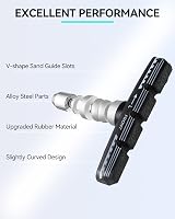 AGPTEK 4 Pairs 70mm V Brake Pads with Hex Nuts Spacers for Road MTB view 3