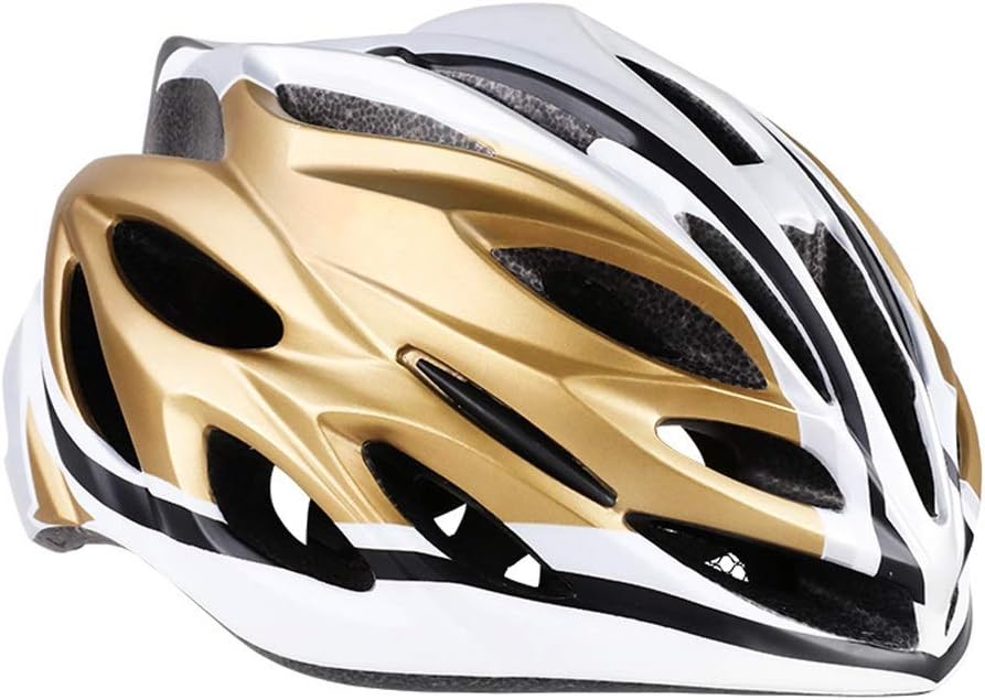 gold bike helmet