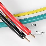 Cleqee 20Pcs Alligator Clips Test Leads 18AWG 2.5mm Wire 5 Colors view 2