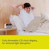 Pure Moment Bedside Office Alarm Clock DAB+ FM Bluetooth Sleep Sounds White view 4