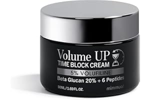 Volume UP Time Block Cream | Volufiline for Skin Volume | 5% Volufiline + 20% Beta Glucan + 6 Peptides | Plumps Skin by Stimu