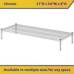 Zedfire 21" x 54" x 8" Chrome Wire Storage