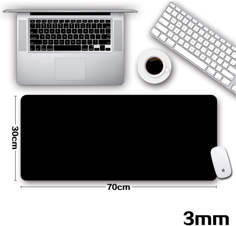LL-COEUR XXL Black Gaming Mouse Pad 27.5"x11.8"x0.12", Laptop Keyboard Mat Office Desk Mat (700 x 300 x 3 mm) - Image 4