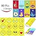 Youngever 80 Disposable Placemats Table Topper, Extra Sticky (4 Sides) Adhesive Peel and Stick Strips Disposable Mats for Kids Toddlers Baby Children, BPA Free Kids Safe, FDA Approved