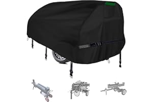 Che Yi Bao Log Splitter Cover Waterproof Heavy Duty1200D Thickened Oxford Cloth Tear Resistance Wood Splitter Cover 63"x31"x39" for 37 Ton Log Splitter