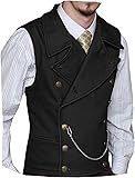 YPINKZ Classic Suede Leather Men's Vest Double