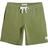 maamgic Men's Fleece Pajama Flat Front Shorts 9" Casual Shorts Athletic Jogger Pocket Sportswear Short