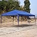 Outsunny 10' x 20' Pop Up Canopy Tent with 4 Sidewalls, Heavy Duty Tents for Parties, Outdoor Instant Gazebo with Carrying Bag for Garden, Patio, Blue