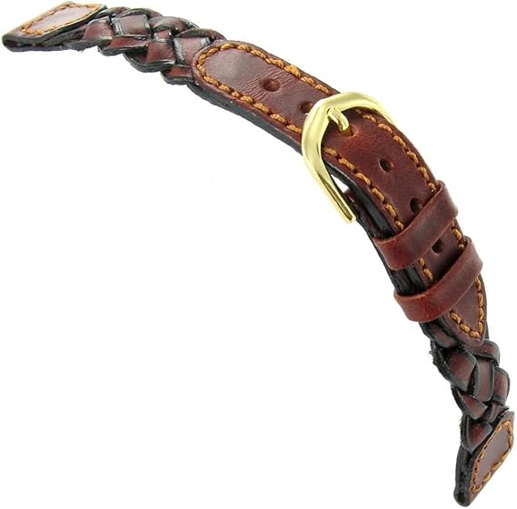 13mm Speidel Genuine Leather Two Tone Braided Brown Black