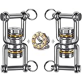 BeneLabel Swing Swivel, 360° Rotational Device with 2 Bearings, 770LB Capacity, Stainless Steel, for Aerial Dance, Yoga Swing Sets,Web Tree Swing, and More, 2 Pack