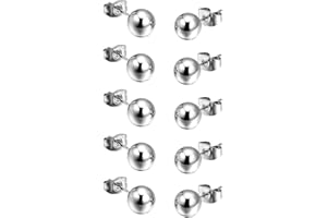Paialco Women's Polished Round Ball Stud Earrings