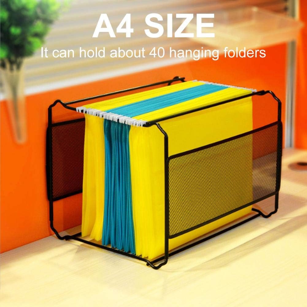 Hanging File Organizer Mesh Box, File Organizer Box Supports Letter