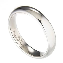 MJ Metals Jewelry Classic Mirror Polished White