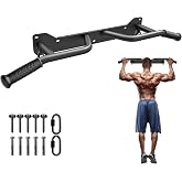 Kipika Heavy Duty Wall Mounted Doorway Pull Up Bar, Multifunctional Chin Up Bar, Portable Fitness Door Bar, Body Workout Home Gym System