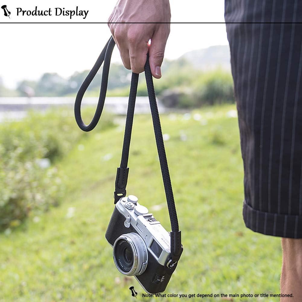 VKO Vintage Camera Neck Strap,Nylon Rope Camera Shoulder Straps for Photographers Film DSLR Black, 100 - Image 3