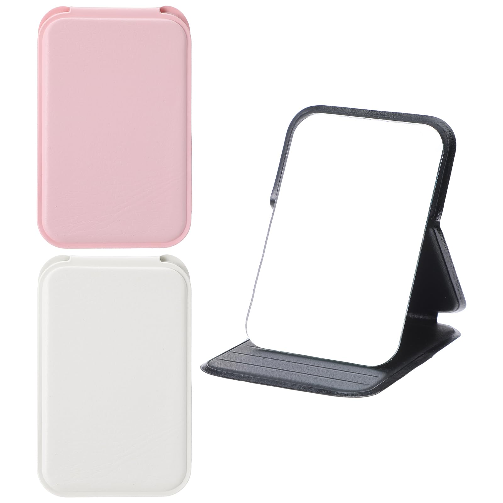 Photo 1 of Wanmu 3 Pcs Compact Mirror, Mini Folding Mirror Portable Pocket Mirrors for Women Girls Purse Camping Office Home Travel Makeup