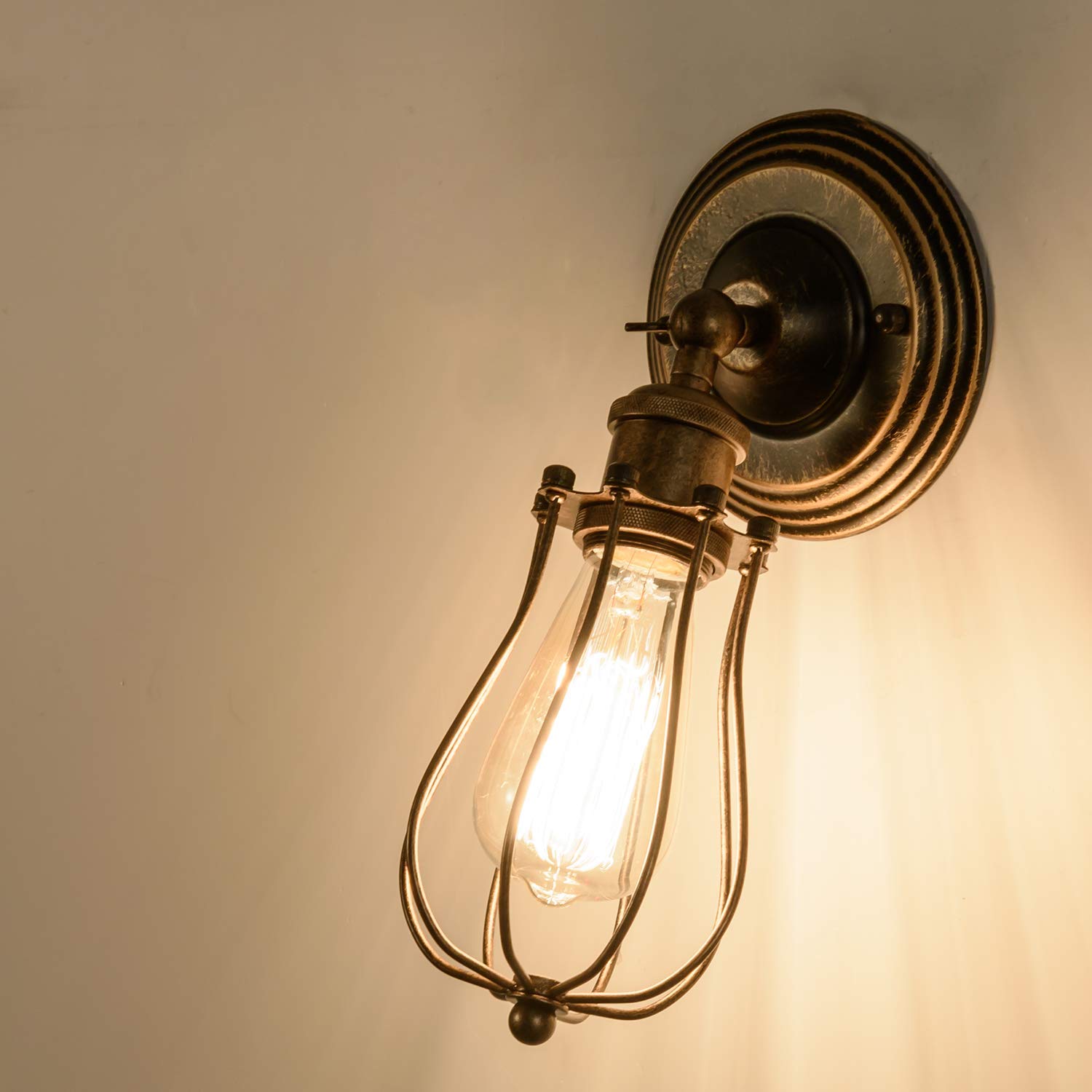 Wandleuchte Vintage Verstellbar Metall Wandlampe Antik Wandlampe