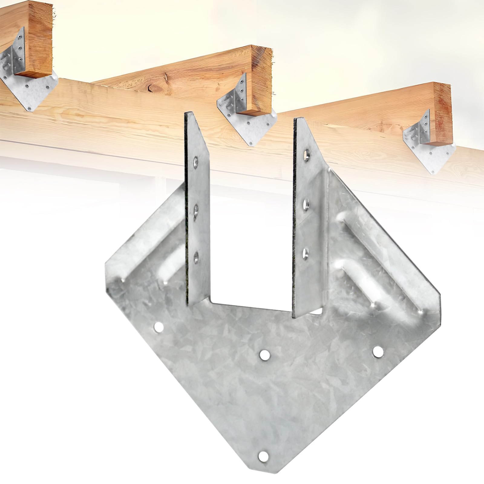 Photo 1 of CNQLIS Hurricane Ties for Rafter, 30 Pack 18-Gauge Hurricane Straps, Heavy Duty Galvanized Rafter Hanger Brackets, for Roof Joist Hangers